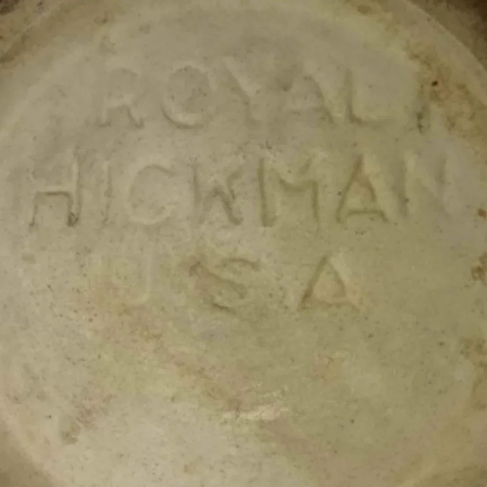 Vintage Royal Hickman Royal Haeger Pleated Ruffle Pottery Vase